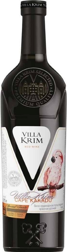 Вино Вилла Крым Кейп Какаду 0,75л 10,5% кр п/сл Россия