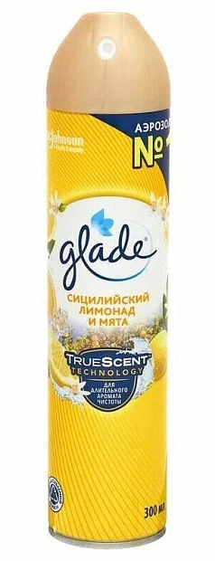 Освежитель Глейд 300мл Сицилийский лимонад/мята
