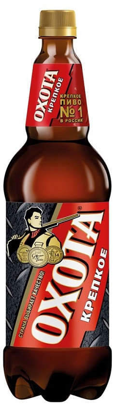 Пиво Охота крепкое 1,25л 8,1%