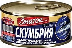 Скумбрия Знаток 240г с д/м