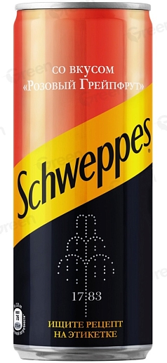 Напиток Швеппс 0,33л розовый грейпфрут ж/б