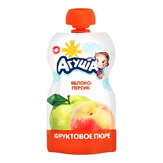 Пюре Агуша 90г м/у яблоко/персик