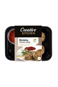 Котлеты гречневые с грибами 160г Корона Фуд