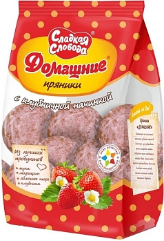 Пряники Сладкая Слобода 300г клубника