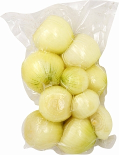 Лук репчатый очищенный 500г в/у ФЭГ