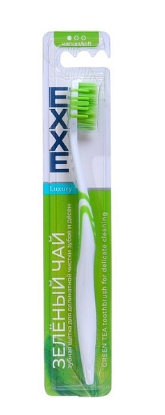 Зубная щетка Exxe 1шт зеленый чай
