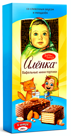 Торт ваф Аленка 250г сливочный/миндаль