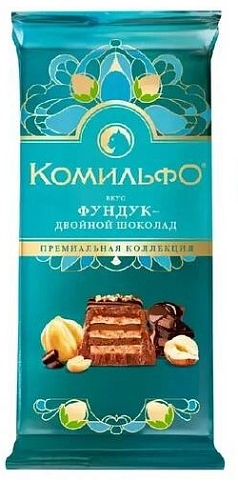 Шоколад Комильфо 102г двойной шоколад