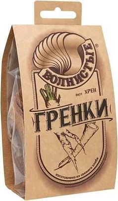 Гренки Волнистые 75г хрен