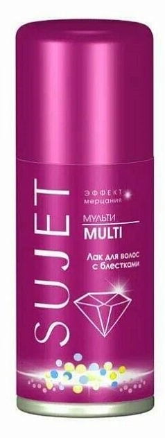Лак для волос Сюжет 100мл блестки/мульти