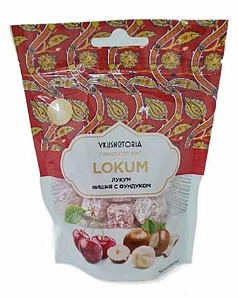 Лукум Вкуснотория 100г фундук/вишня