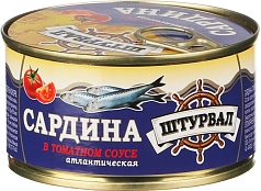Сардина Штурвал 185г в т/с  ключ ж/б