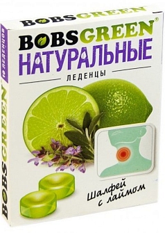 Леденцы Бобсгрин 32г шалфей/лайм