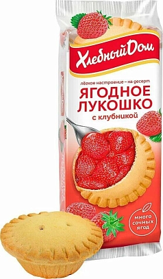 Ягодное лукошко сладкая клубника 55г Хлебный дом