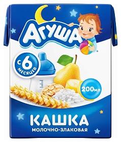 Кашка Агуша 200мл злаки/груша/банан