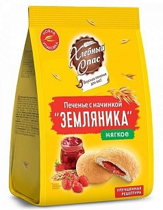 Печенье Хлебный спас 200г земляника