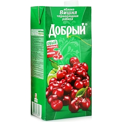 Сок Добрый 2л ябл/черноплодка/вишня 