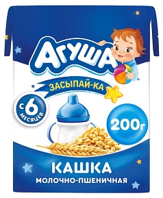 Кашка Агуша 190г молочно-пшеничная