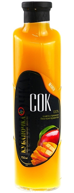 Сок Кубаночка 0,75л манго ст