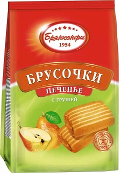 Печенье Брусочки с грушей 250г Брянконфи