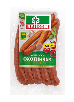 Колбаски Охотничьи п/к в/у 240г Велком
