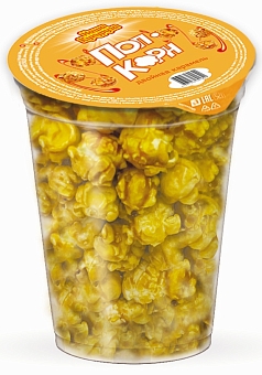Попкорн Наша кукуруза 60г двойная карамель стакан