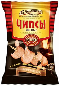 Чипсы мясные Егорьевск 30г курица/острые