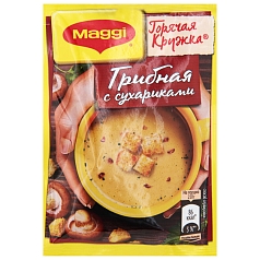 Суп грибной Магги горячая кружка 20г с сухар