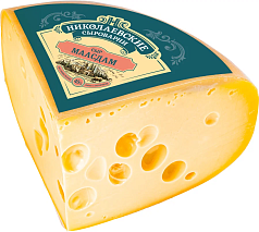 Сыр Маасдам 45% 1кг Агрокомплекс БЗМЖ