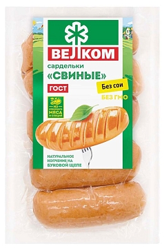 Сардельки Велкомовские н/о в/у 370г Велком