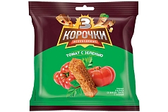 Сухарики Три корочки 40г томат/зелень