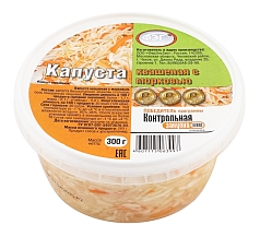 Капуста квашеная с морковью 300г ФЭГ