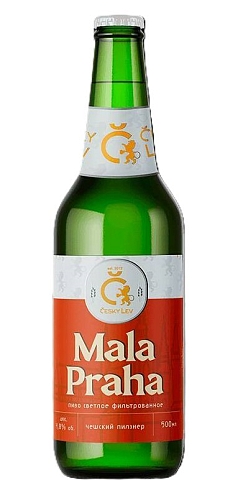 Пиво Мала Прага 0,5л 5% светлое ст