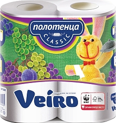 Полотенца бумажные Вейро 1/2шт классик