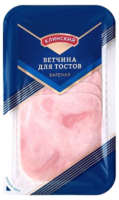 Нарезка Ветчина для тостов 120г Клин