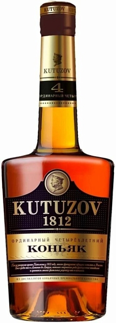 Коньяк Кутузов 4года 0,5л 40%