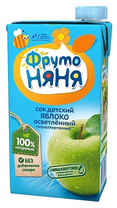 Сок ФрутоНяня 500мл яблоко