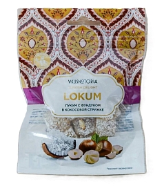 Лукум Вкуснотория 100г фундук/кокосовая стружка