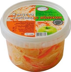 Капуста квашеная Вкуслинка 700г с яблоками ФЭГ