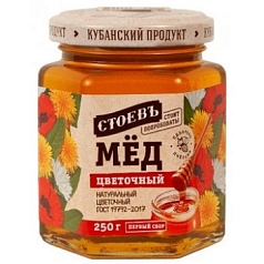 Мед Стоев 250г цветочный