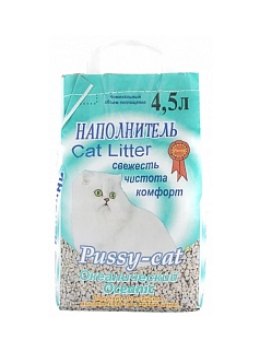 Наполнитель Пусси-Кэт 4,5л океанический 