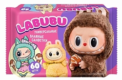 Салфетки влажные Лабубу 60шт универсал