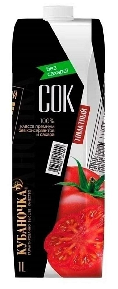 Сок Кубаночка 1л томат