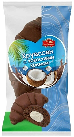 Круассан С кокосовым кремом 80 г Черемушки