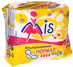 Прокладки Мис нормал софт  10шт ультратонкие