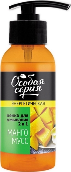 Пенка для умывания Аква 150мл 2в1 манговый мусс