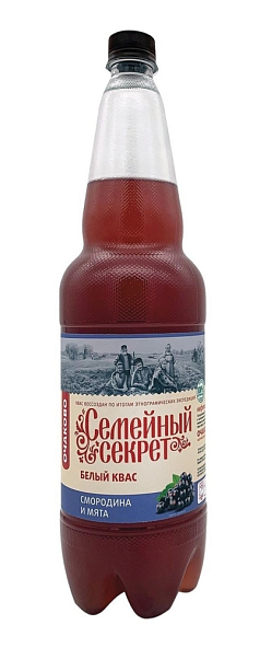 Квас Очаковский Семейный секрет белый 1,35л смородина/мята