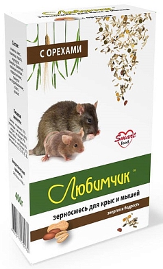 Корм Любимчик  400г для крыс (орех)