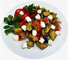 Салат с хрустящими баклажанами СП