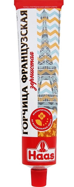 Горчица Хаас 170г французкая туба